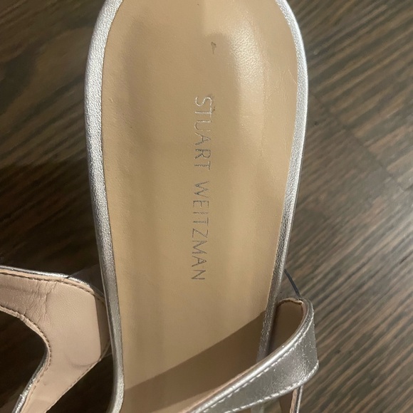 Stuart Weitzman Silver Women's Heels - Picture 4 of 5